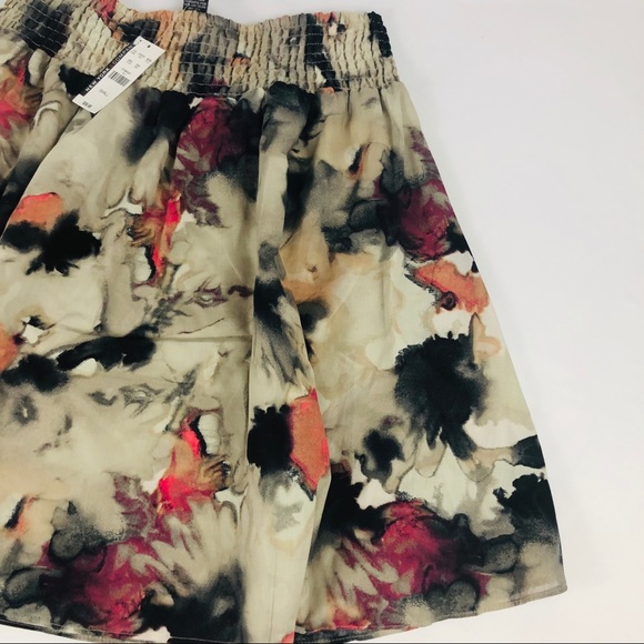 New NY Company Flowy Skirt Watercolor Print Small - Picture 3 of 7